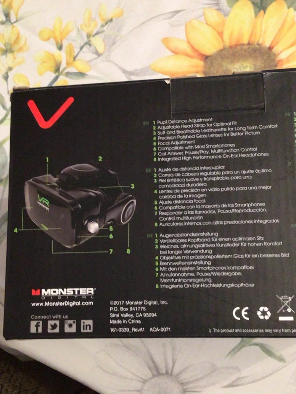 Vision VR Audio Smartphone Headset - Black